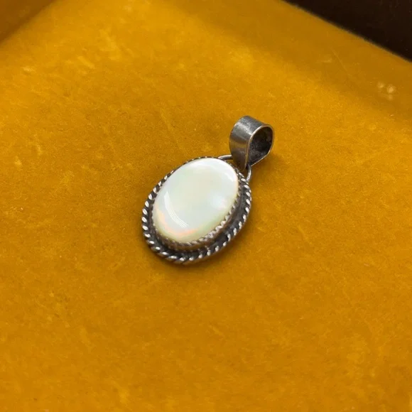 Mother of Pearl Sterling Silver Pendant - Picture 2 of 7